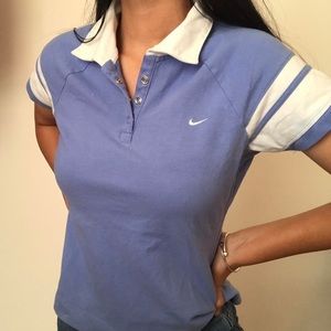Cute Blue Nike Polo Shirt!